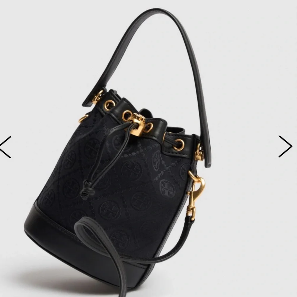 NWT Tory Burch Black Bucket Bag